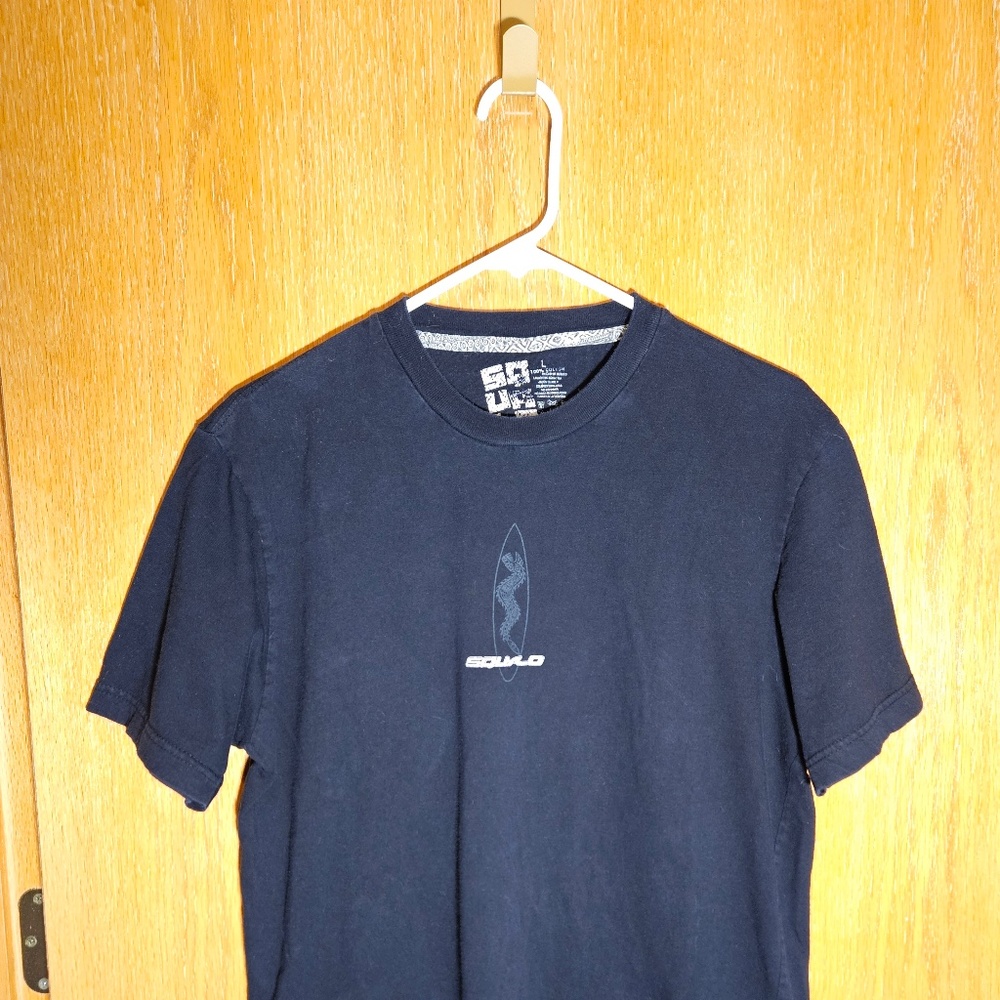Squalo Tee Shirt Men's Size L Black Good